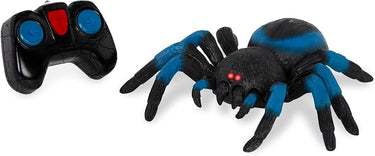 Terra by Battat - RC Spider: Tarántula, araña de Control Remoto infrarrojo con Ojos LED espeluznantes para niños Mayores de 3 años, Azul